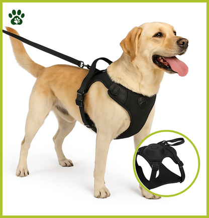 Harnais Réglable avec Laisse Rétractable Intégrée