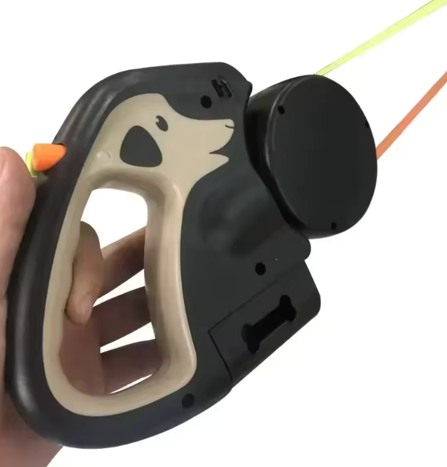 Laisse Rétractable Rotative avec Lampe