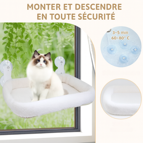 Hamac mural pour chat