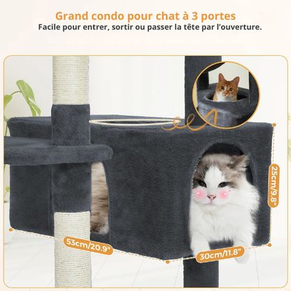 Arbre à Chat Multi-Niveaux